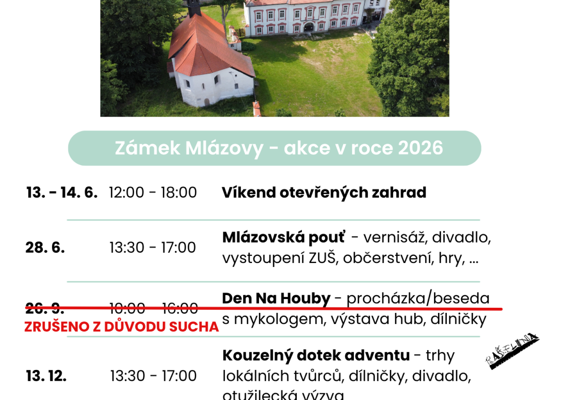 Naše akce v roce 2026