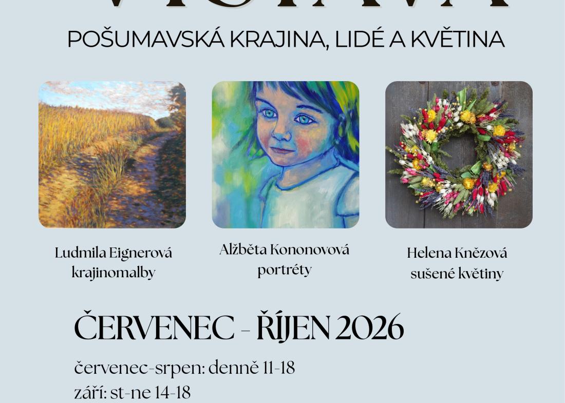 Výstava obrazů a květinových vazeb