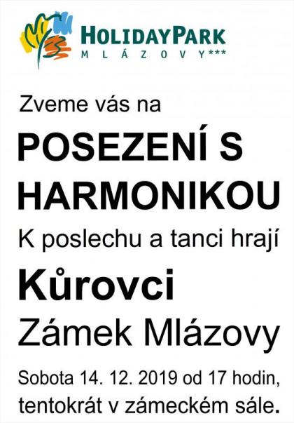 Posezení s harmonikou na zámku v Mlázovech Kůrovci