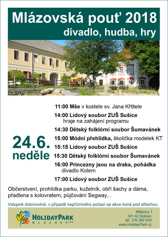 Mlázovská pouť 2018 - Holiday Park Mlázovy