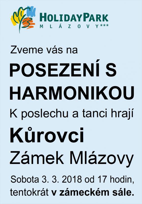 posezení s harmonikou na zámku v Mlázovech